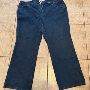 Just My Size Stretch Denim Modern Bootcut Blue Jeans 22W Average Cotton